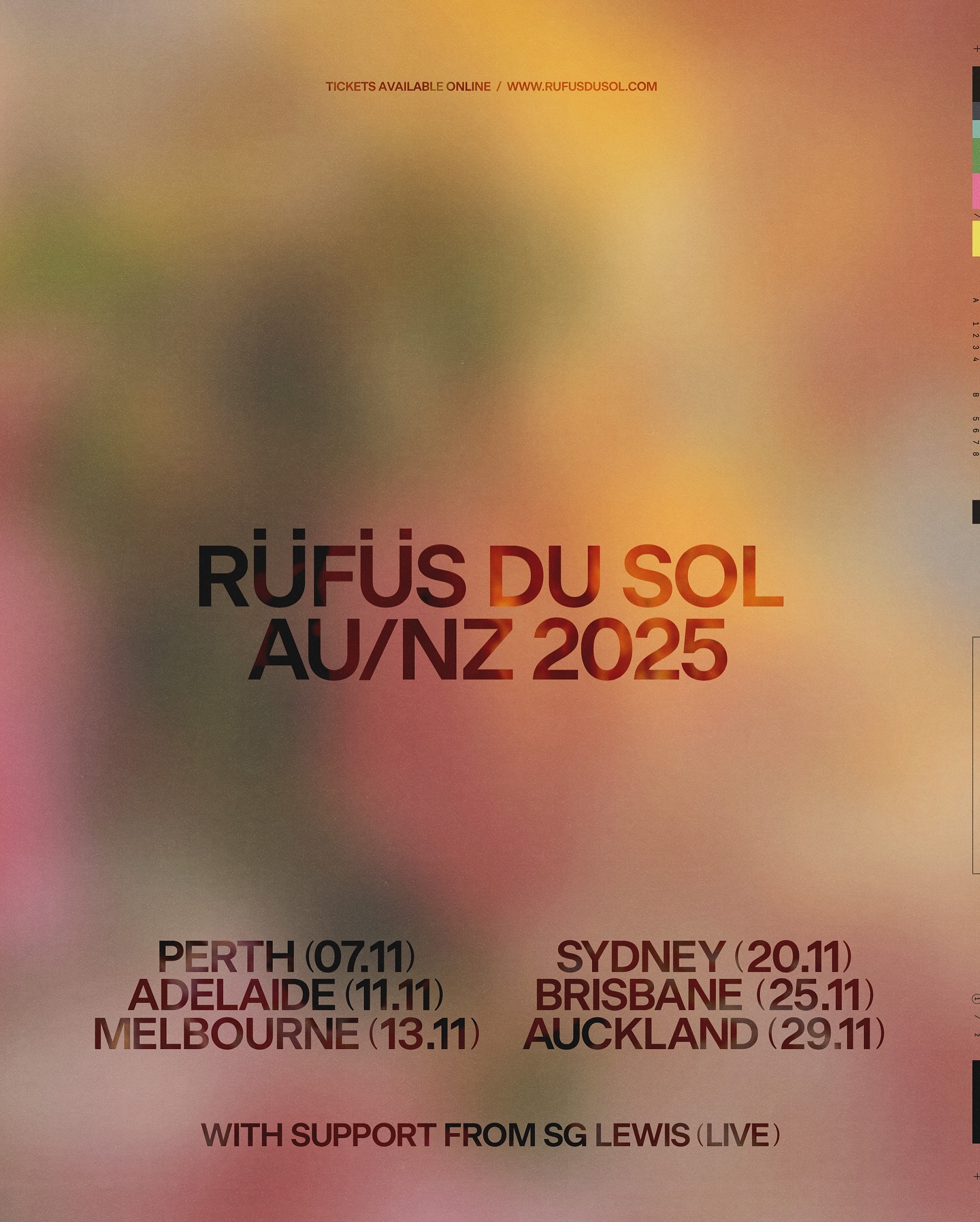 RÜFÜS DU SOL Inhale Exhale World Tour Poster 2025-2026